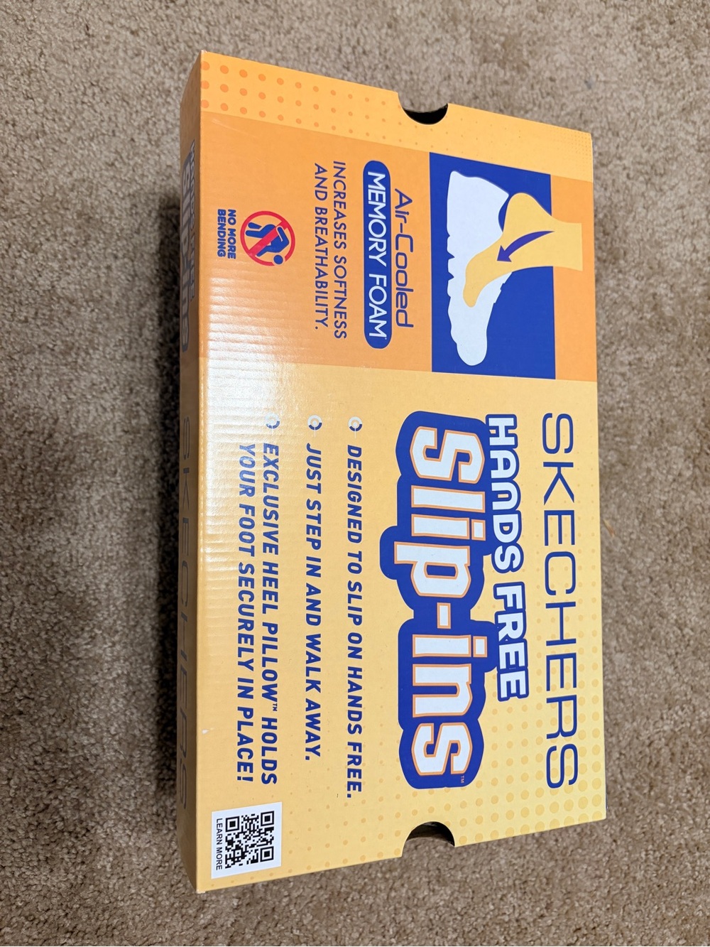 Skechers Slip-Ins Shoe Box in Yellow and Blue